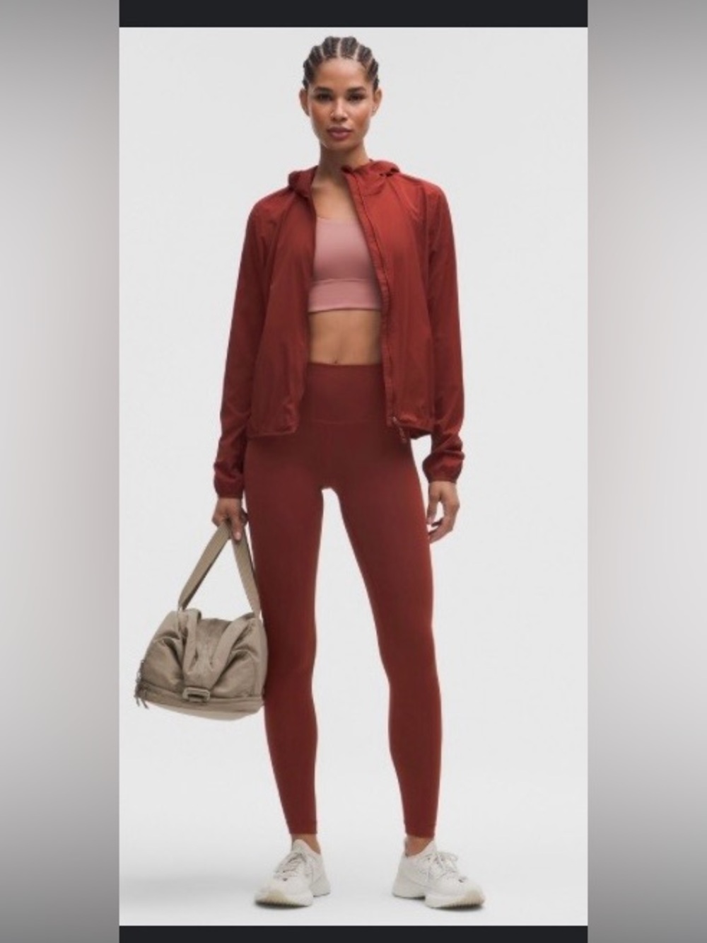 Lululemon Wunder Train HR Tight, Size 8, 28” Maroon red